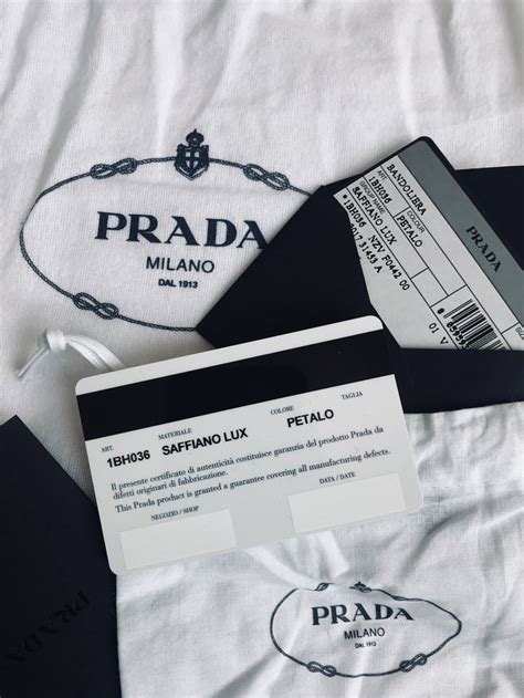 prada label authentic|prada authenticity certificate card.